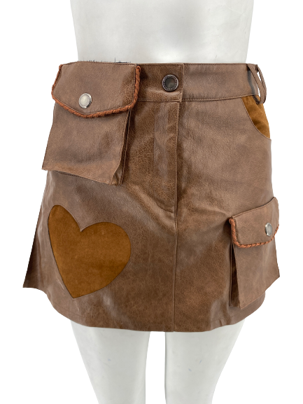 Jupe en cuir