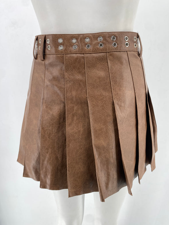 Jupe en cuir