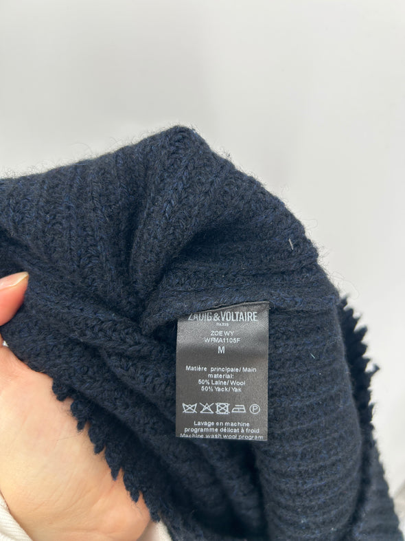 Pull col roulé en laine