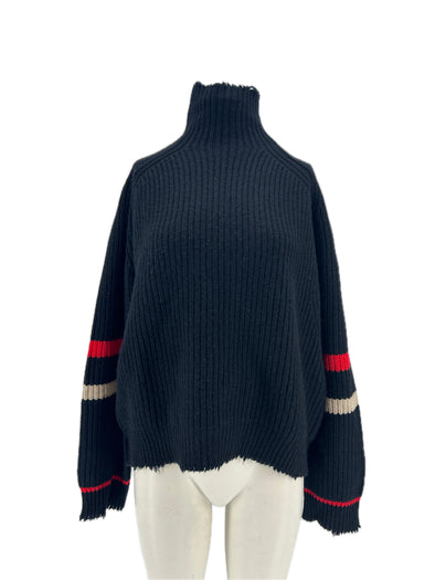 Pull col roulé en laine