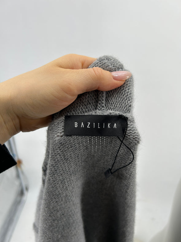 Cardigan en cachemire gris