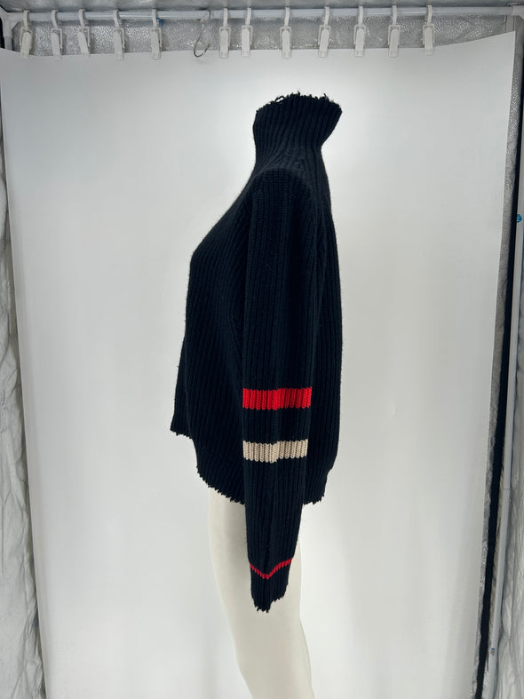 Pull col roulé en laine