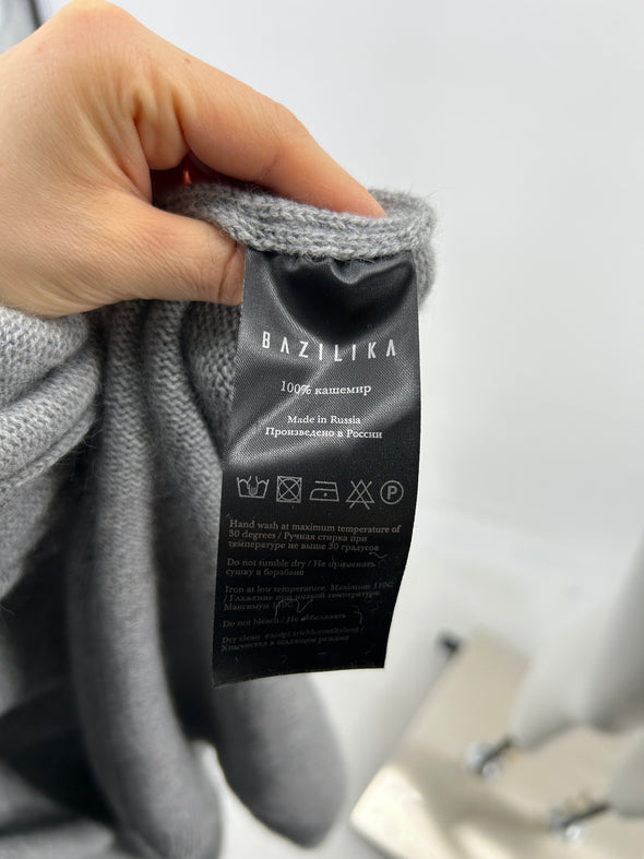 Cardigan en cachemire gris
