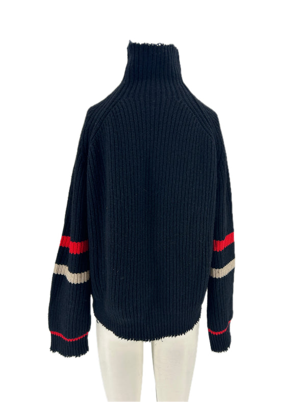 Pull col roulé en laine