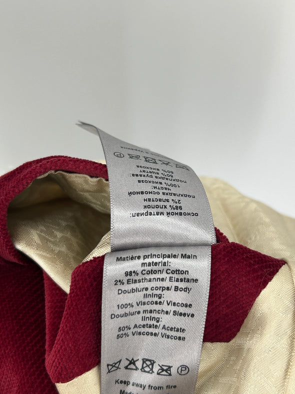 Blazer en velours rouge