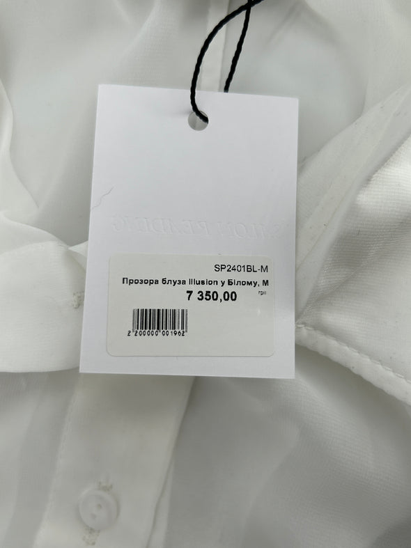 Chemise blanche transparente