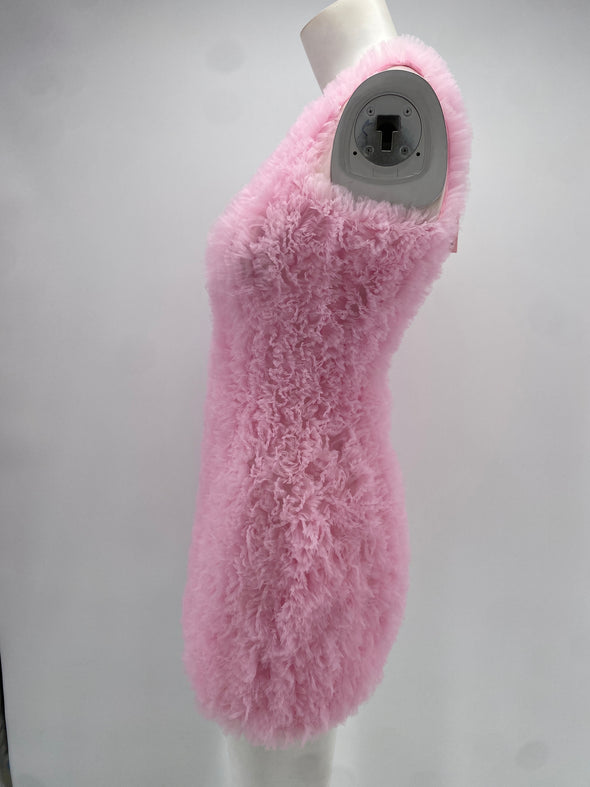 Robe rose courte