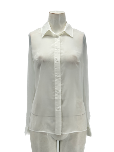 Chemise blanche transparente