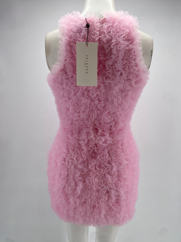 Robe rose courte