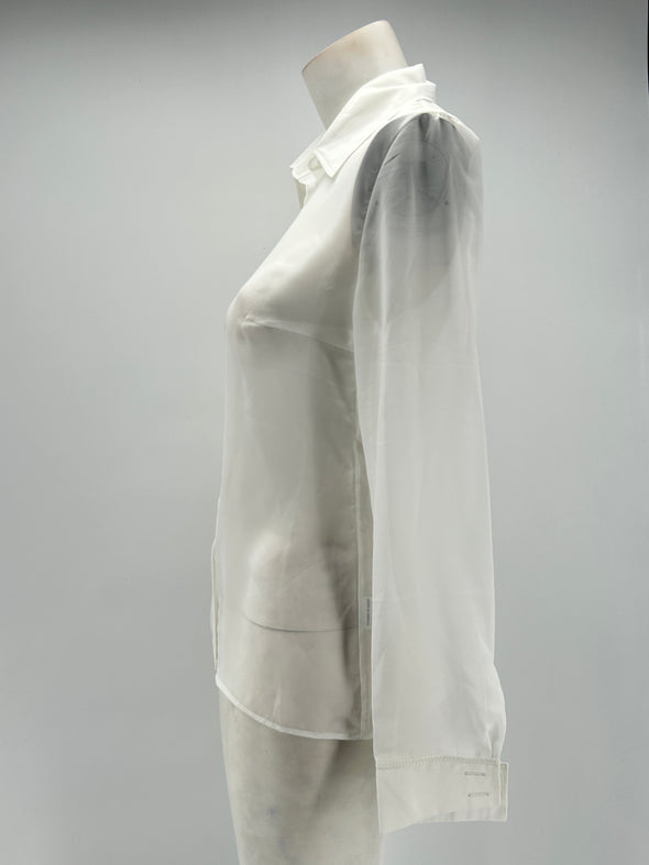 Chemise blanche transparente