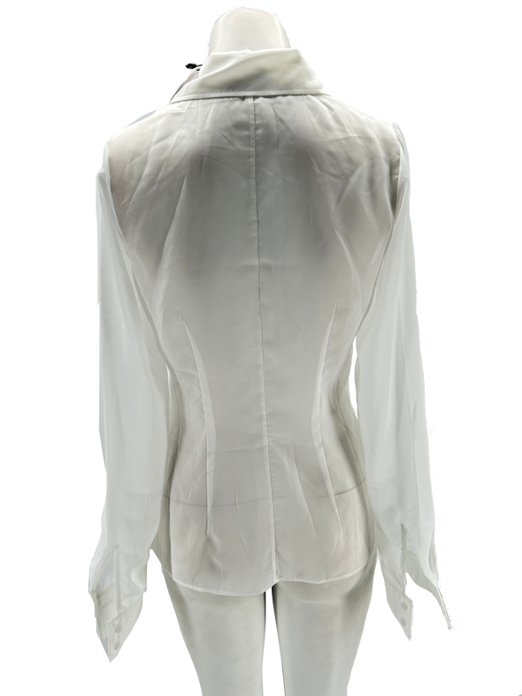 Chemise blanche transparente