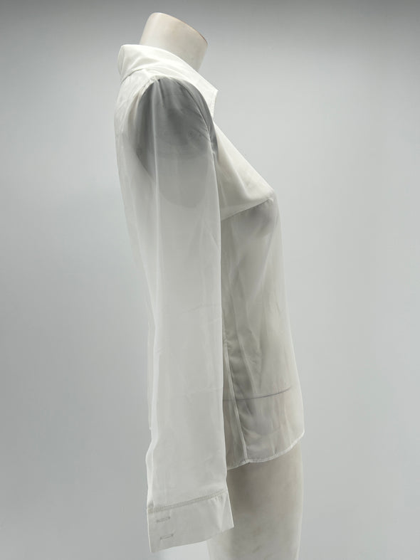 Chemise blanche transparente