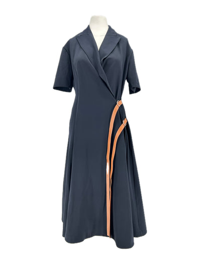 Robe en laine marine