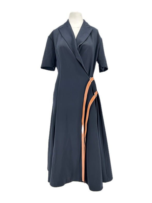 Robe en laine marine