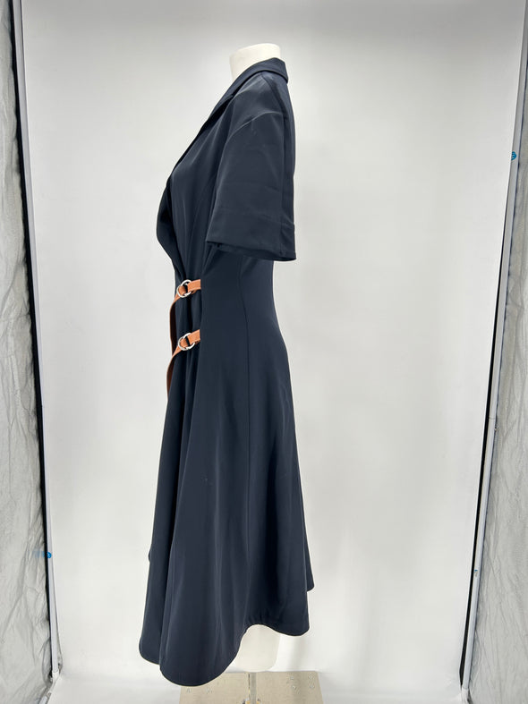 Robe en laine marine