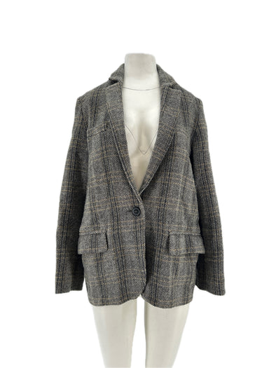 Blazer en laine gris