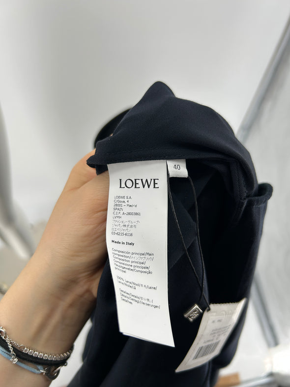 Robe en laine marine