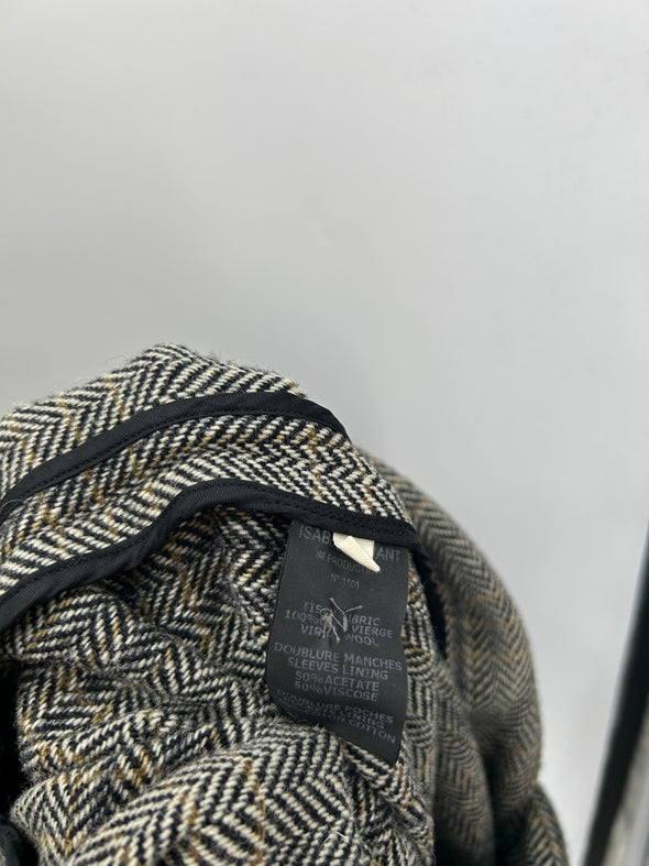 Blazer en laine gris