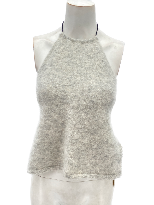 Top en laine gris