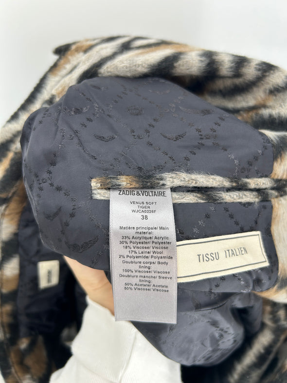 Blazer en fourrure synthétique