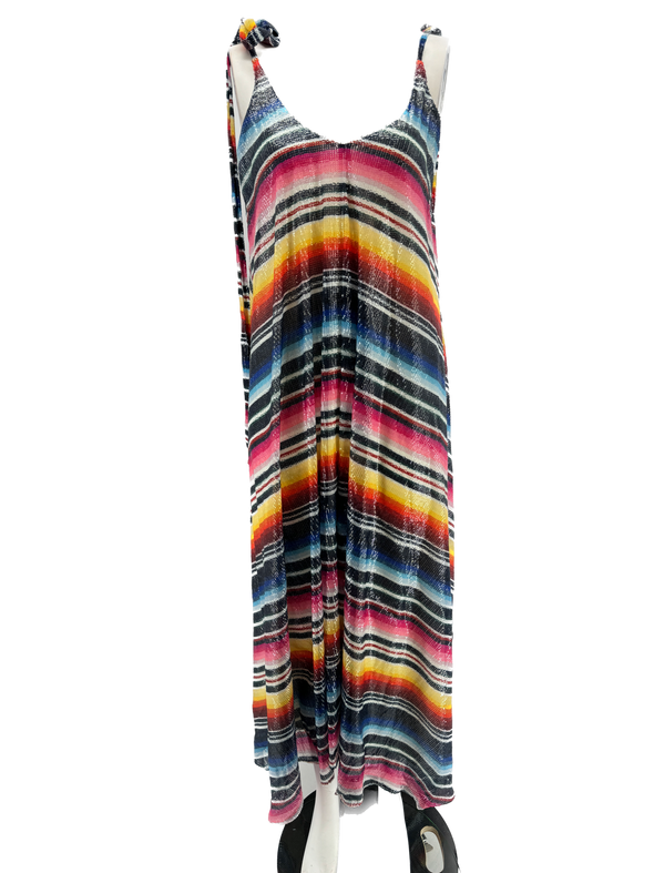 Robe "Sarape" multicolore à sequins