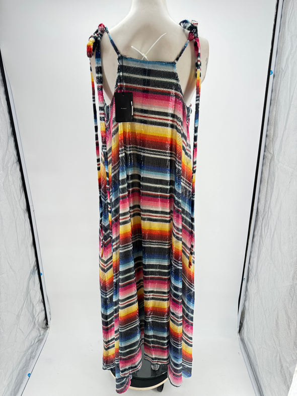 Robe "Sarape" multicolore à sequins