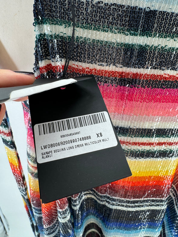 Robe "Sarape" multicolore à sequins