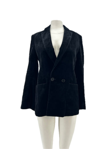 Blazer en velours noir