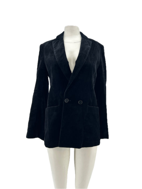 Blazer en velours noir