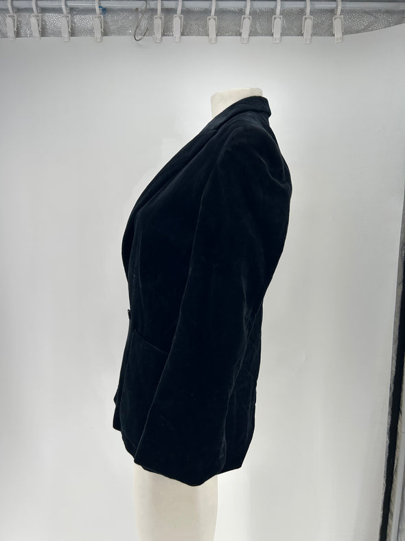 Blazer en velours noir