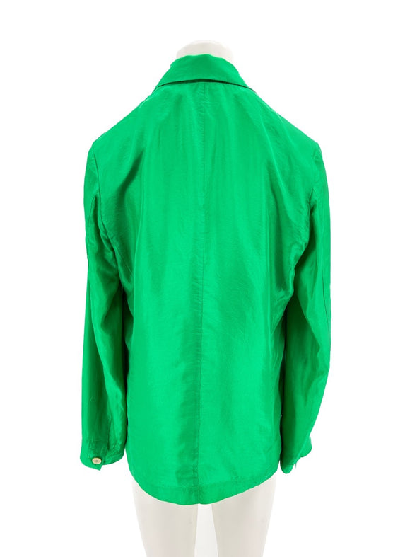 Blazer en soie vert