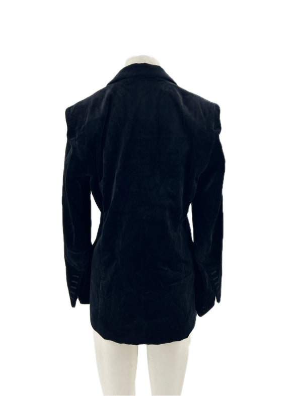 Blazer en velours noir