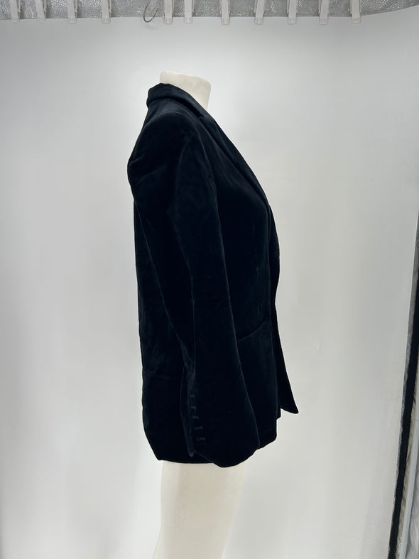 Blazer en velours noir