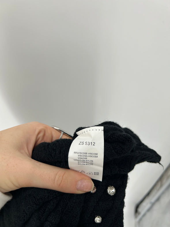 Top en maille et strass