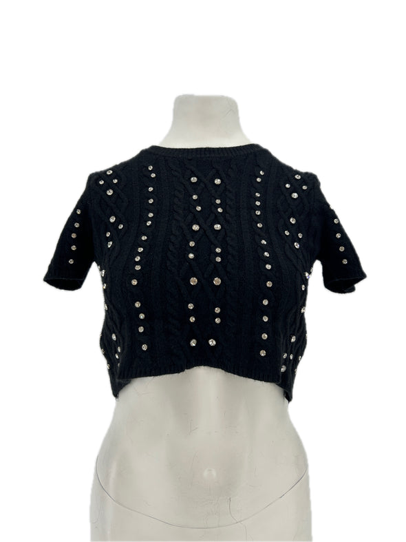 Top en maille et strass