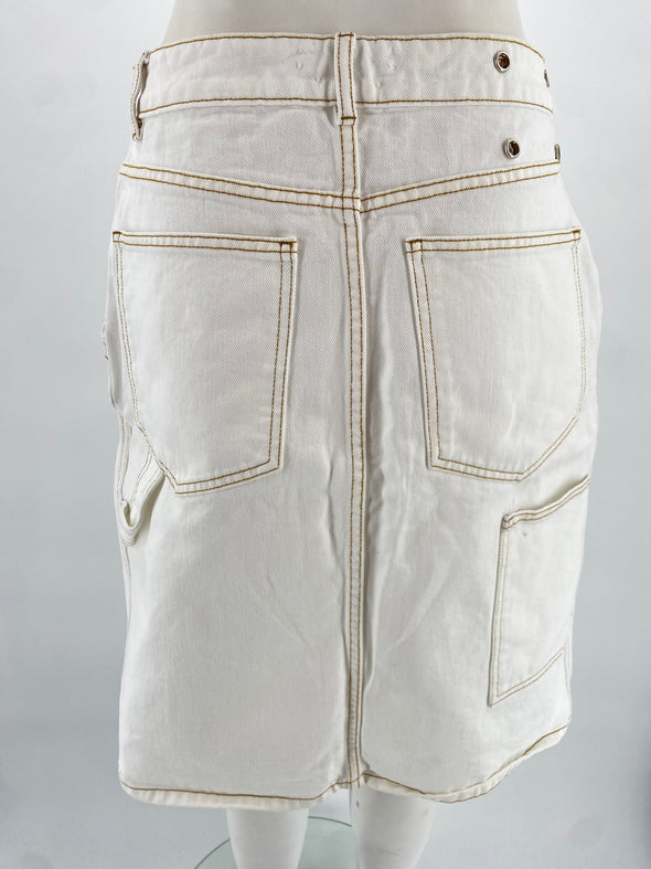 Jupe en denim blanc