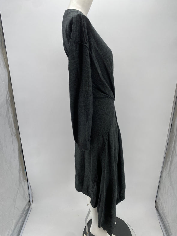 Robe longue grise