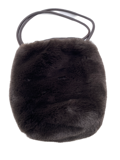 Sac fourrure synthétique marron
