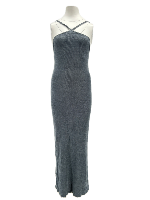 Robe en lin grise