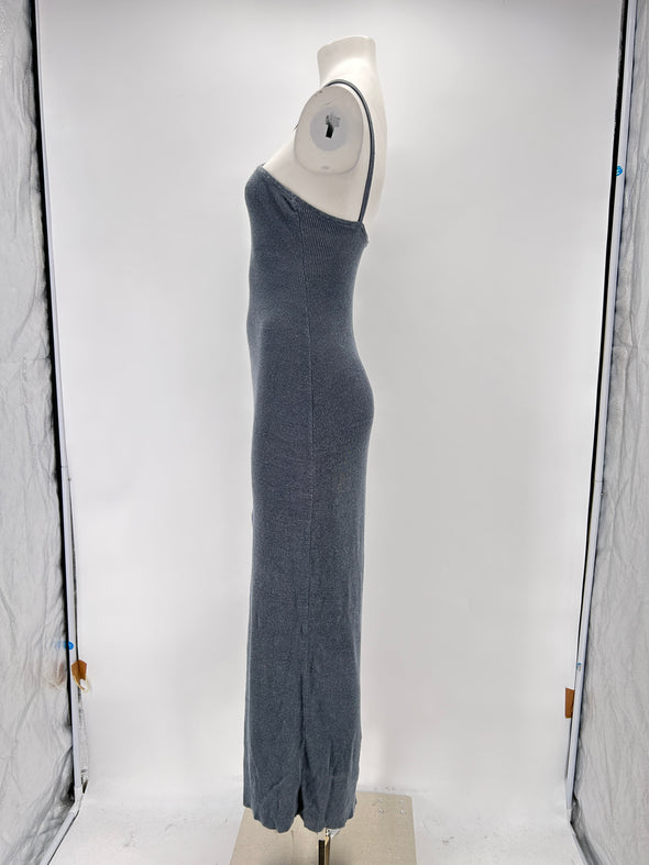 Robe en lin grise