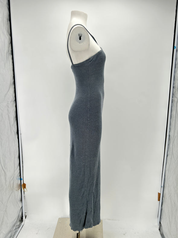 Robe en lin grise