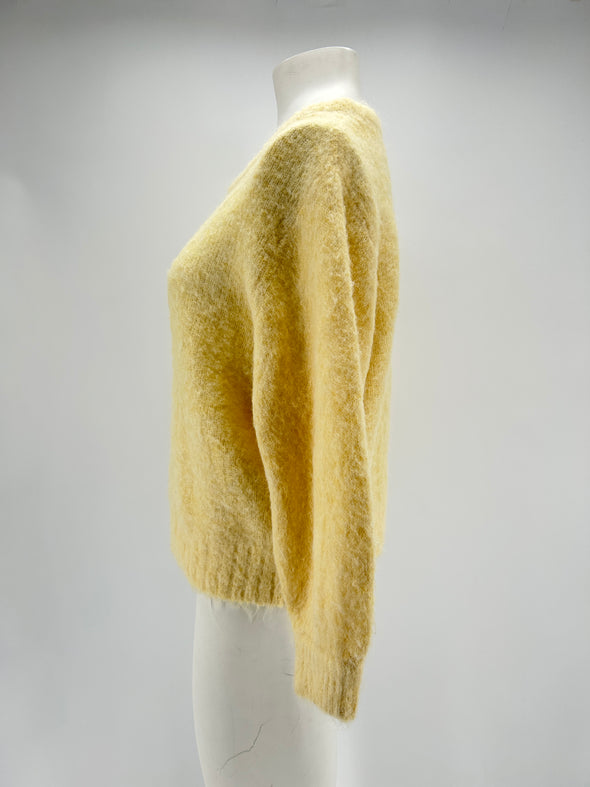 Pull en laine jaune