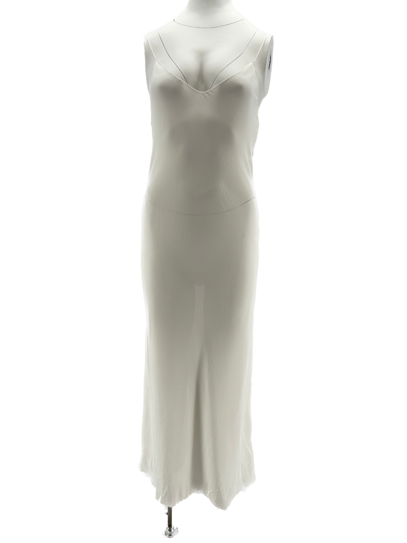 Robe blanche en soie