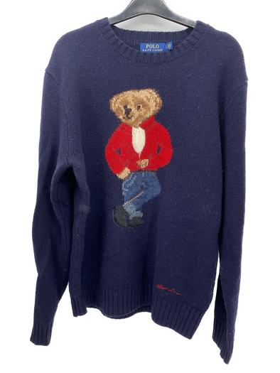 Pull "Polo Bear" en laine et cachemire