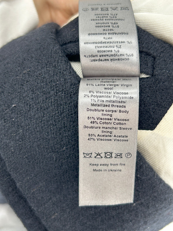 Blazer en laine noir