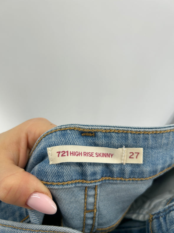 Jean bleu clair "721 high rise skinny"