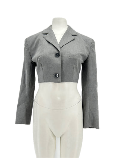 Blazer court gris
