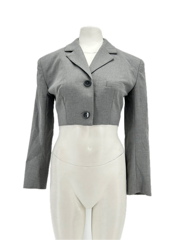 Blazer court gris