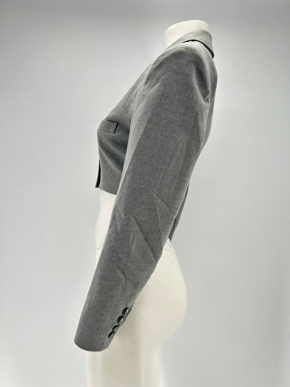 Blazer court gris