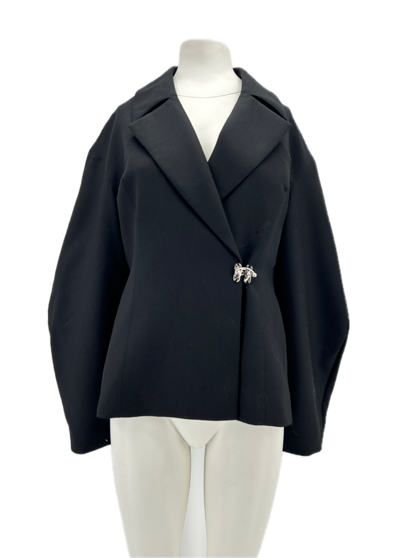 Blazer en laine noir